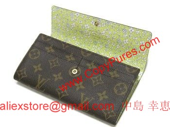 LOUIS VUITTON　ルイヴィトン　モノグラム・フルリ　LV　フラワー・モチーフ　ヴェール　財布　ファスナー長札　ポルトフォイユ・サラ　M60234 